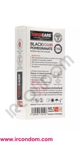 کاندوم خاردار و تنگ کننده سوئیس کر Black Pomegranate بسته ۱۲ عددی